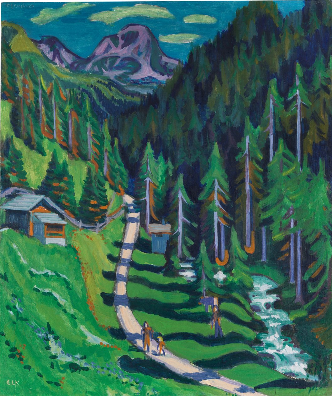 Sertigweg, 1937 by Ernst Ludwig Kirchner