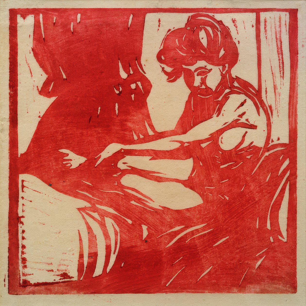 Seated Nude Girl by Ernst Ludwig Kirchner