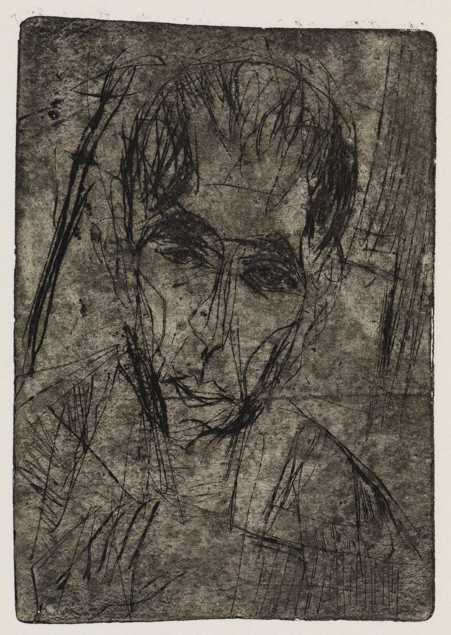 Street Bend/Portrait of Wilhelmine Julow I by Ernst Ludwig Kirchner