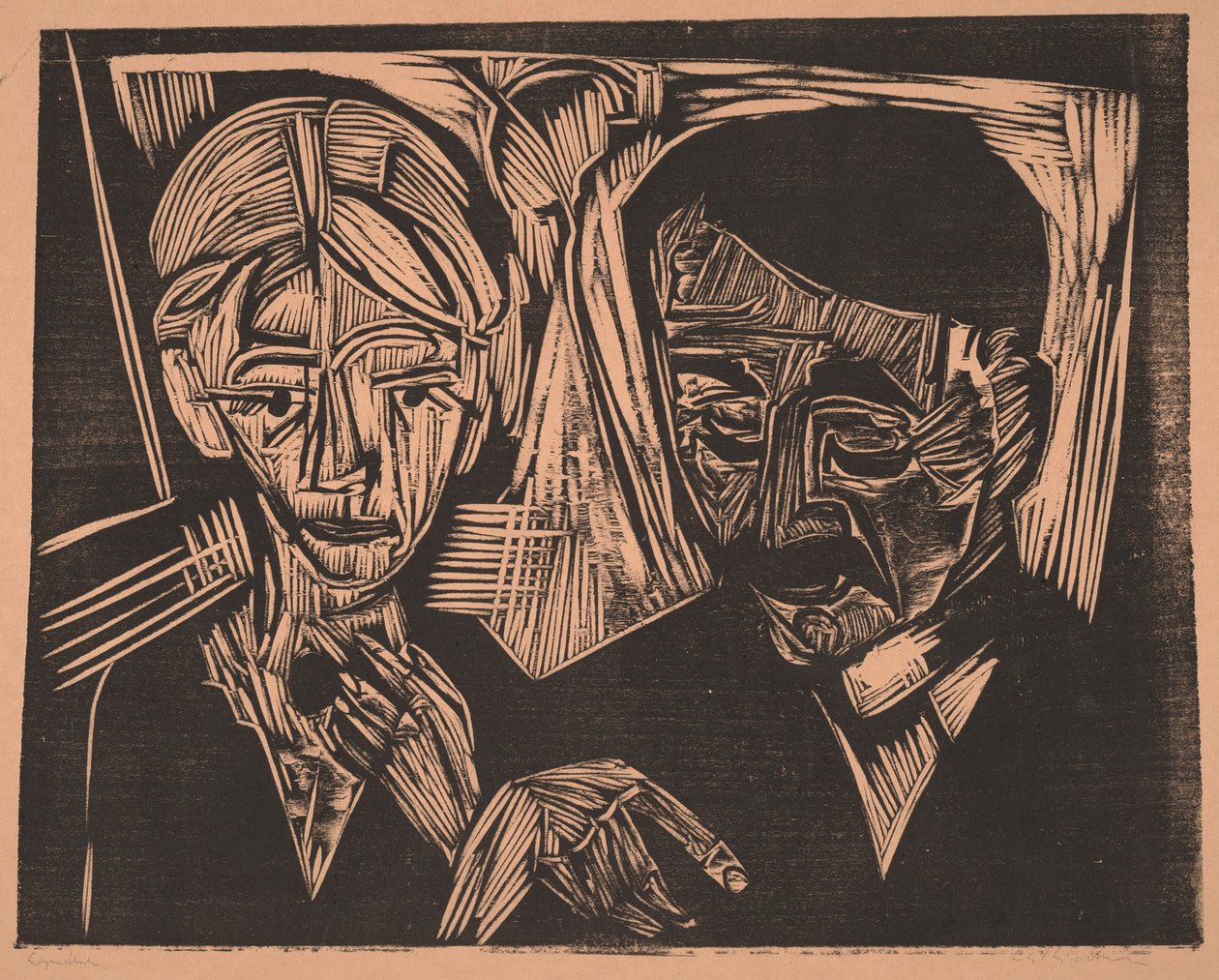 The Married Couple Müller by Ernst Ludwig Kirchner