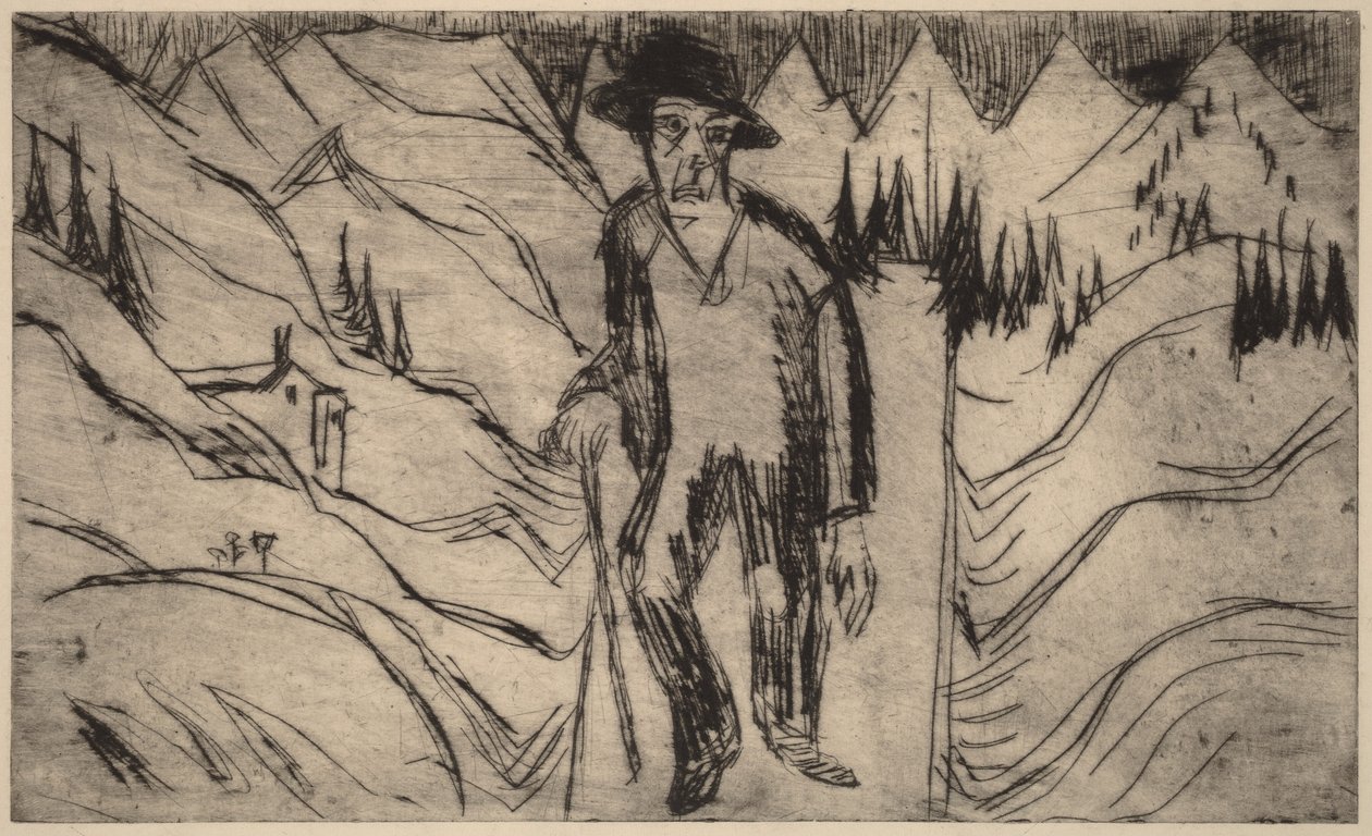 The Wanderer by Ernst Ludwig Kirchner