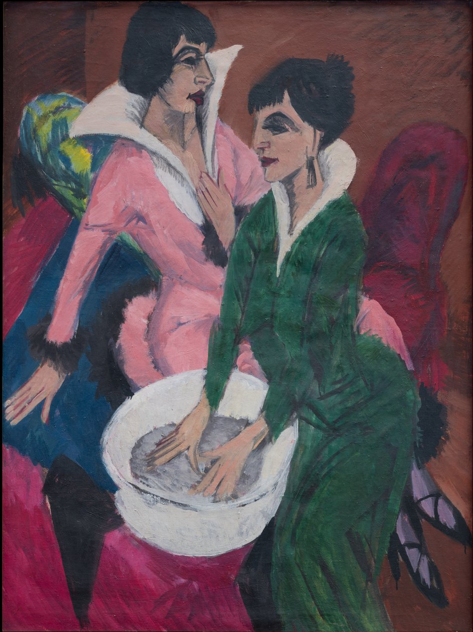 Two Women by a Sink; The Sisters by Ernst Ludwig Kirchner