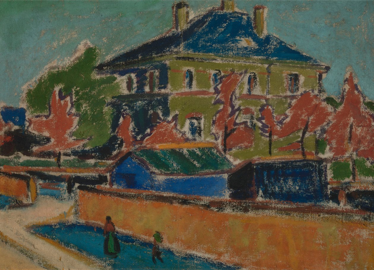 Villa in Dresden, c.1910 by Ernst Ludwig Kirchner