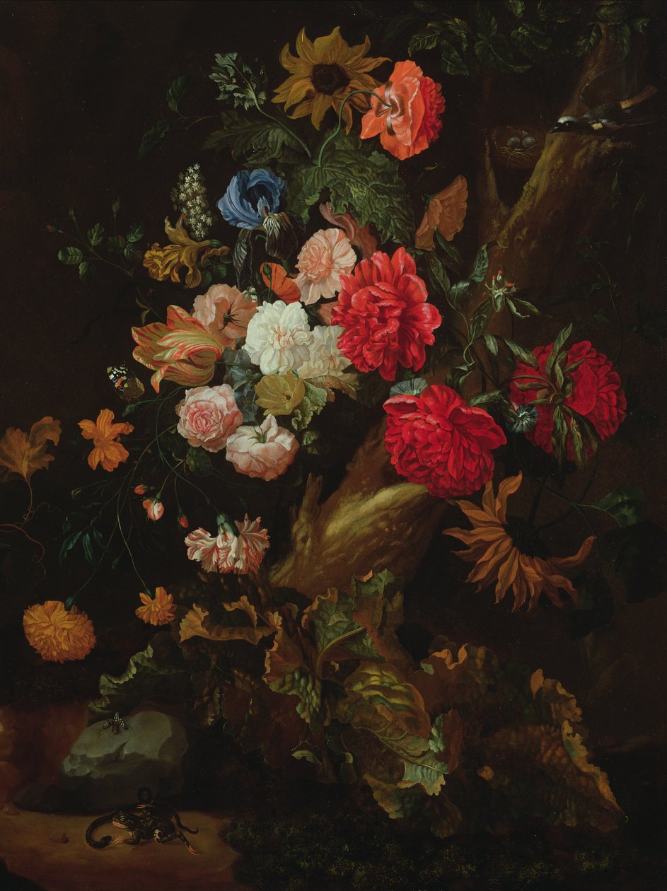 Still Life with Flowers by Ernst Stuven