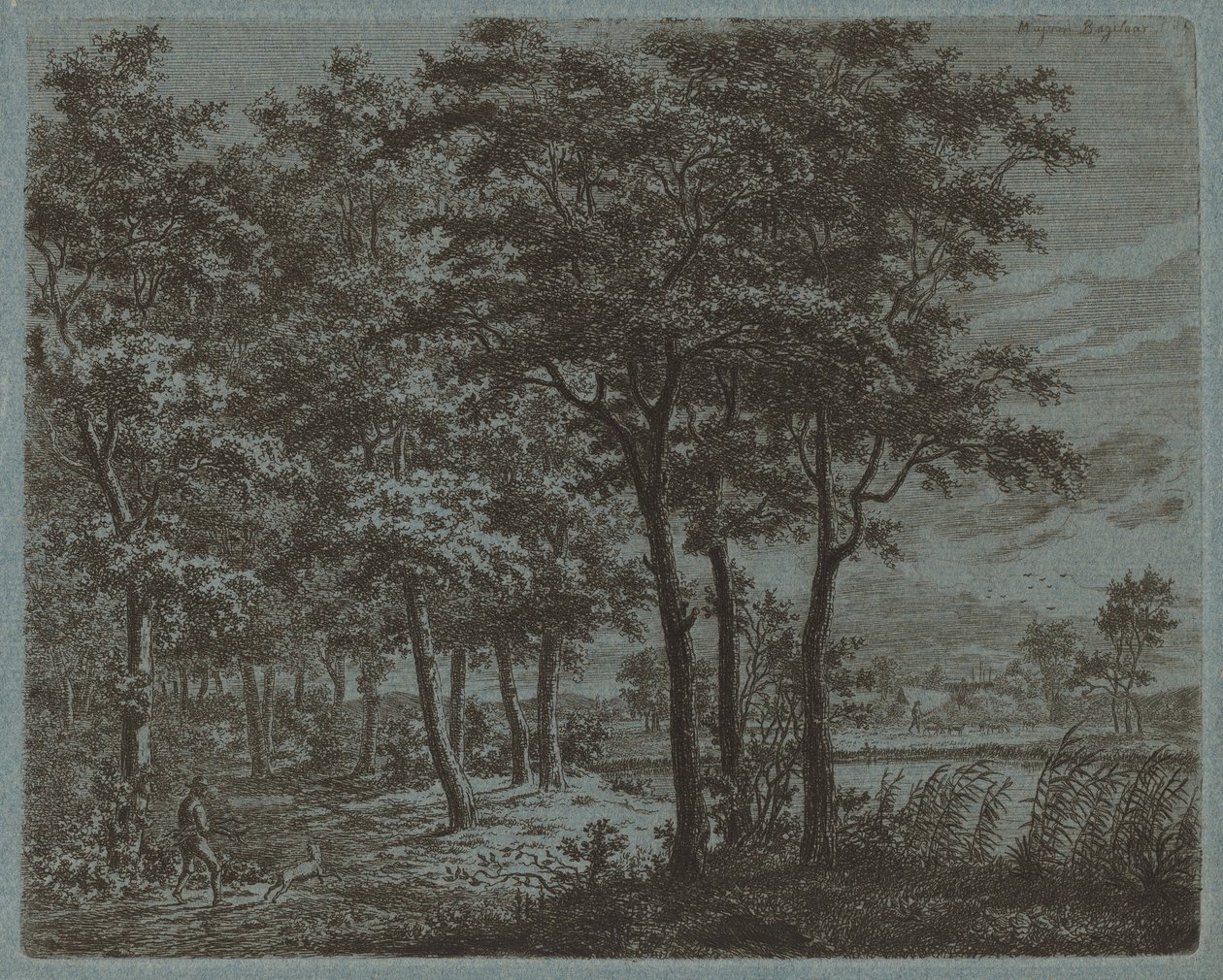 Landscape with a Peasant Carrying Firewood, c. 1800 by Ernst Willem Jan Bagelaar