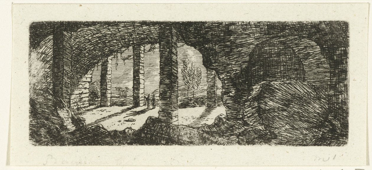 Ruins of Fort Saint Peter near Maastricht by Ernst Willem Jan Bagelaar