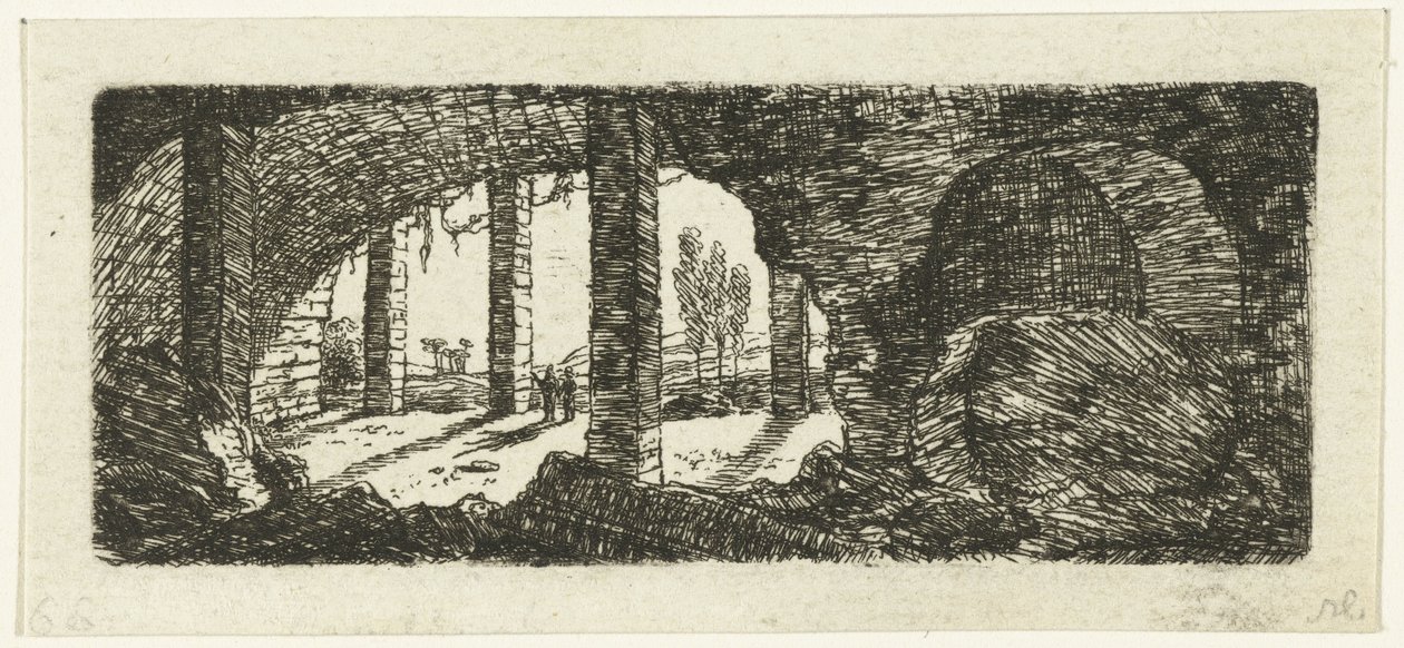 Ruins of Fort Saint Peter near Maastricht by Ernst Willem Jan Bagelaar