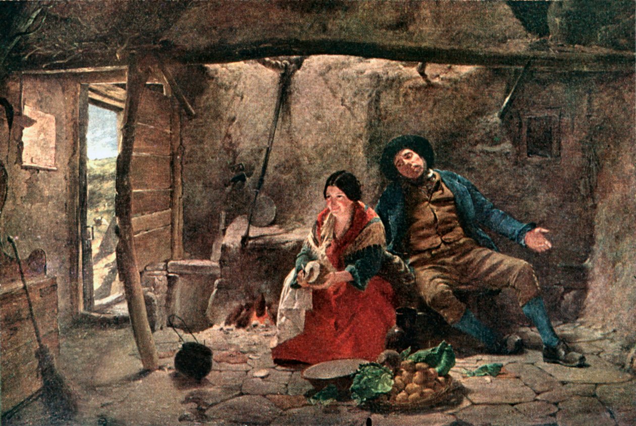 Cottage by Erskine Nicol