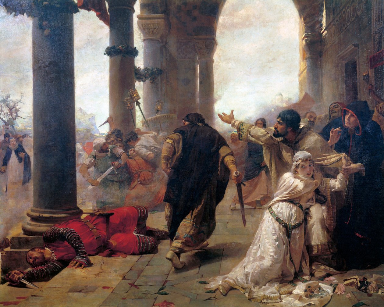 Sicilian Vespers, Detail by Erulo Eroli