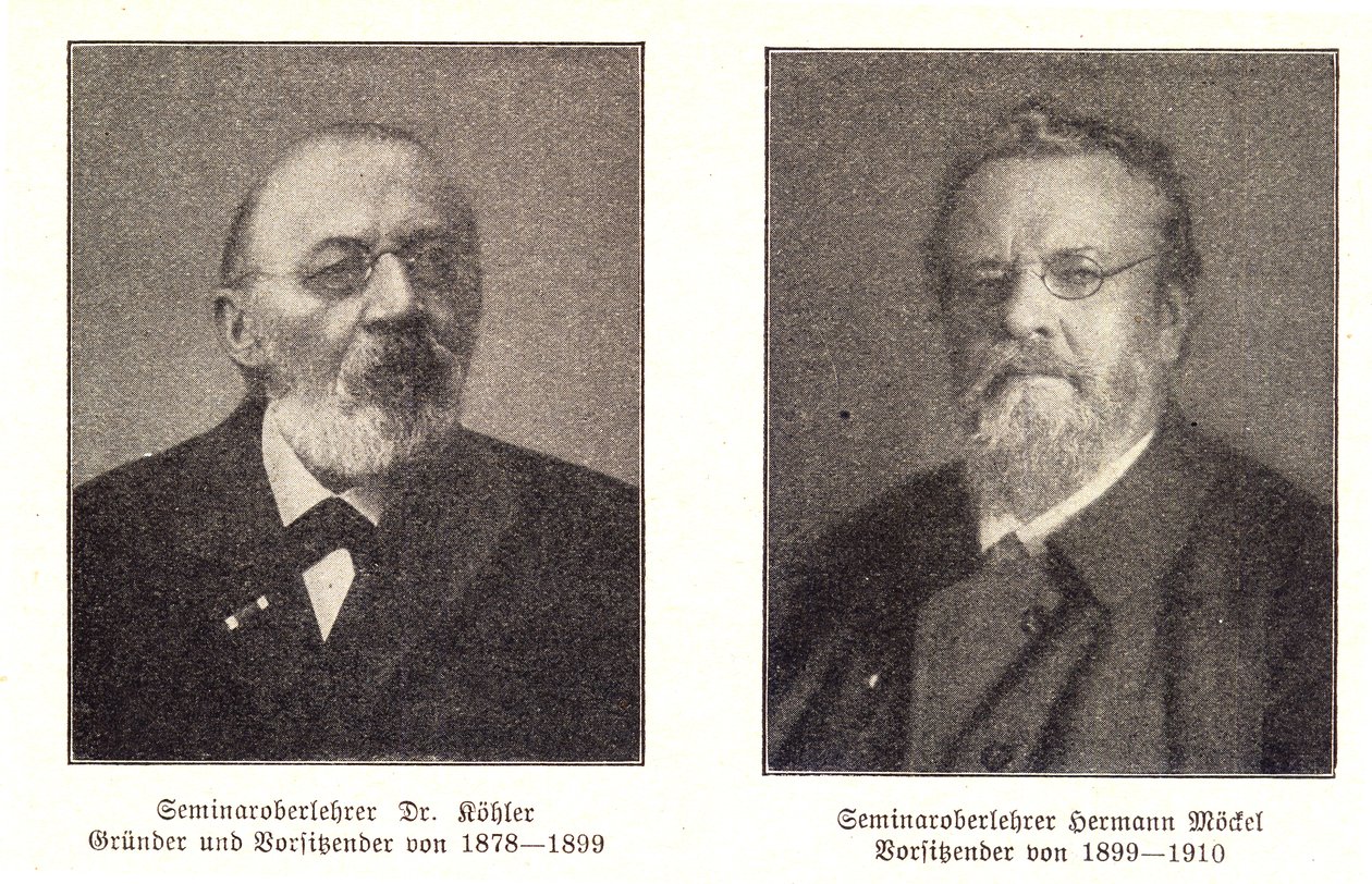 The First Chairmen of the Erzgebirgsverein Köhler and Möckel by Erzgebirgsverein
