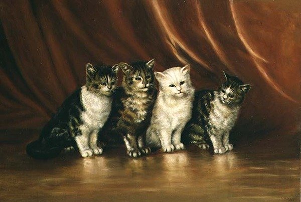Four Cats by Ethel Leigh