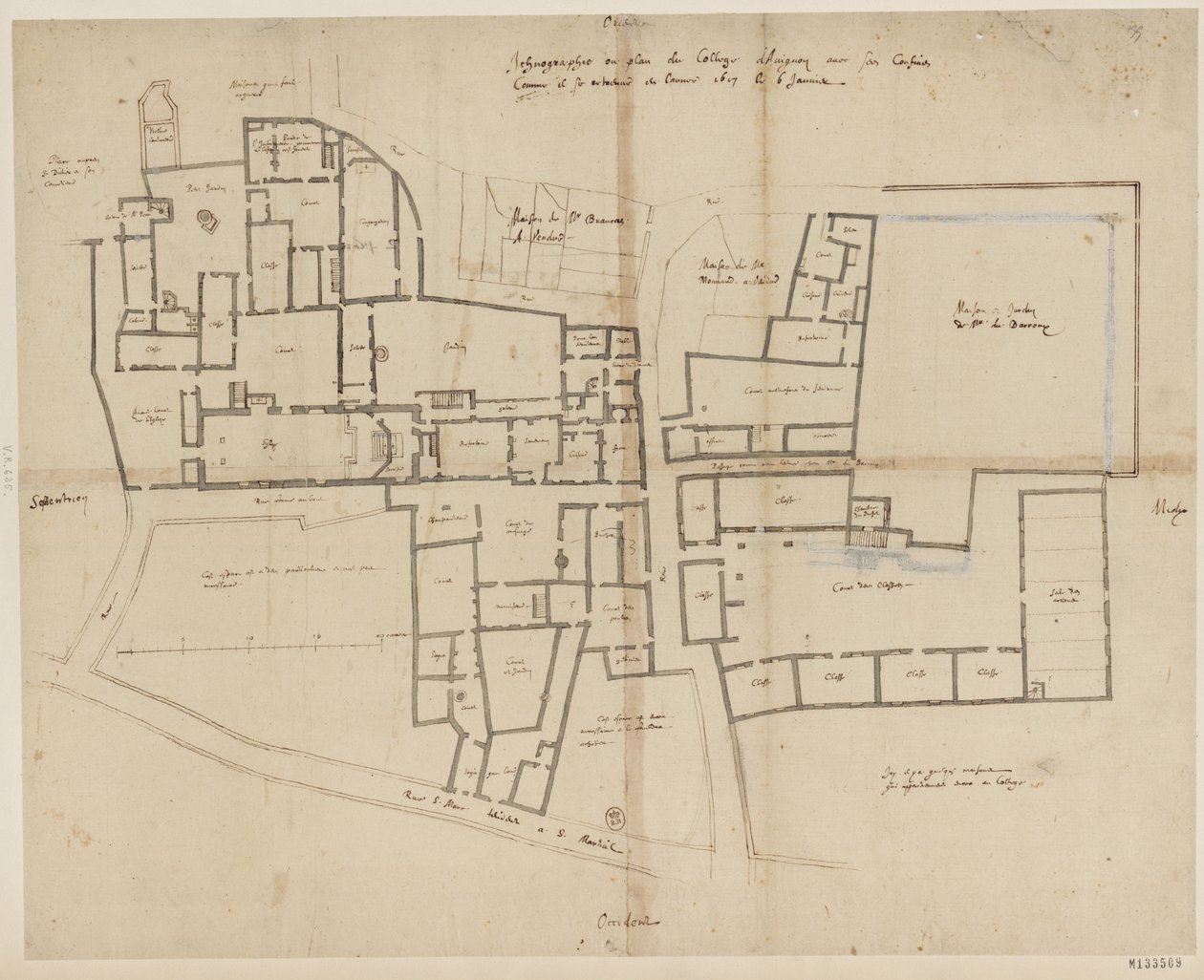 College of Avignon, France: State of the Premises by Etienne Martellange