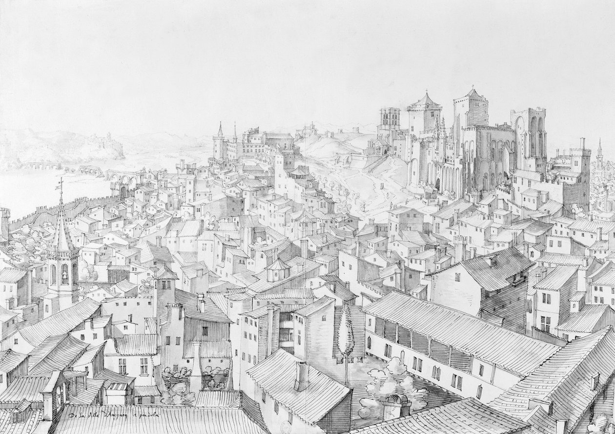 View of the Town of Avignon and its surroundings by Etienne Martellange