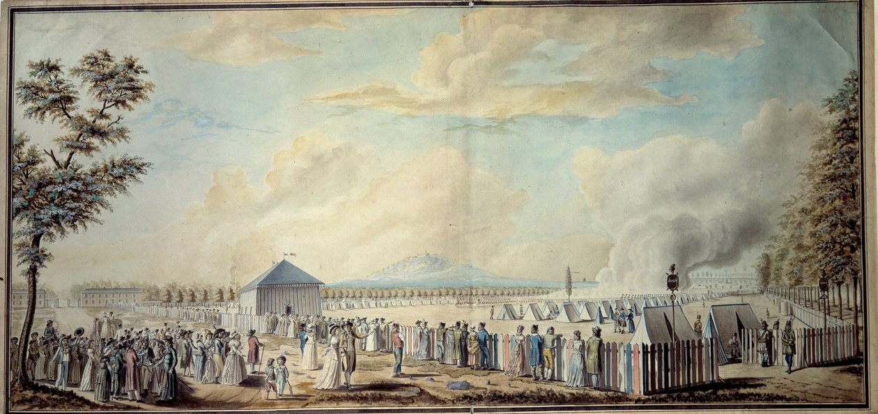 French Revolution: Military Camp of the School of Mars by Etienne Bericourt