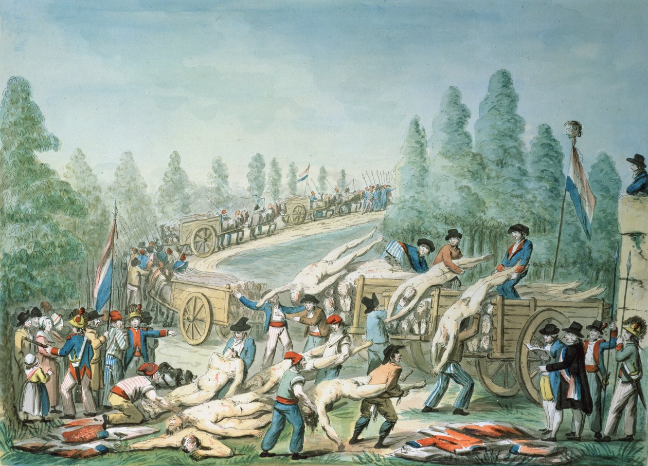Transporting Corpses during the Revolution, c.1790 by Etienne Bericourt