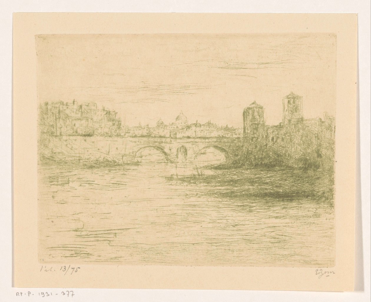 Tiber, Rome by Etienne Bosch (signed by artist)