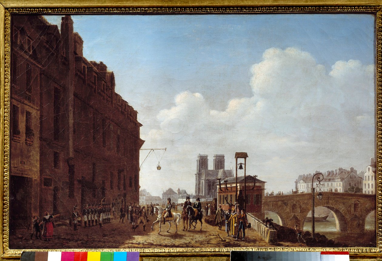 The Emperor Napoleon I visiting the Halle a l