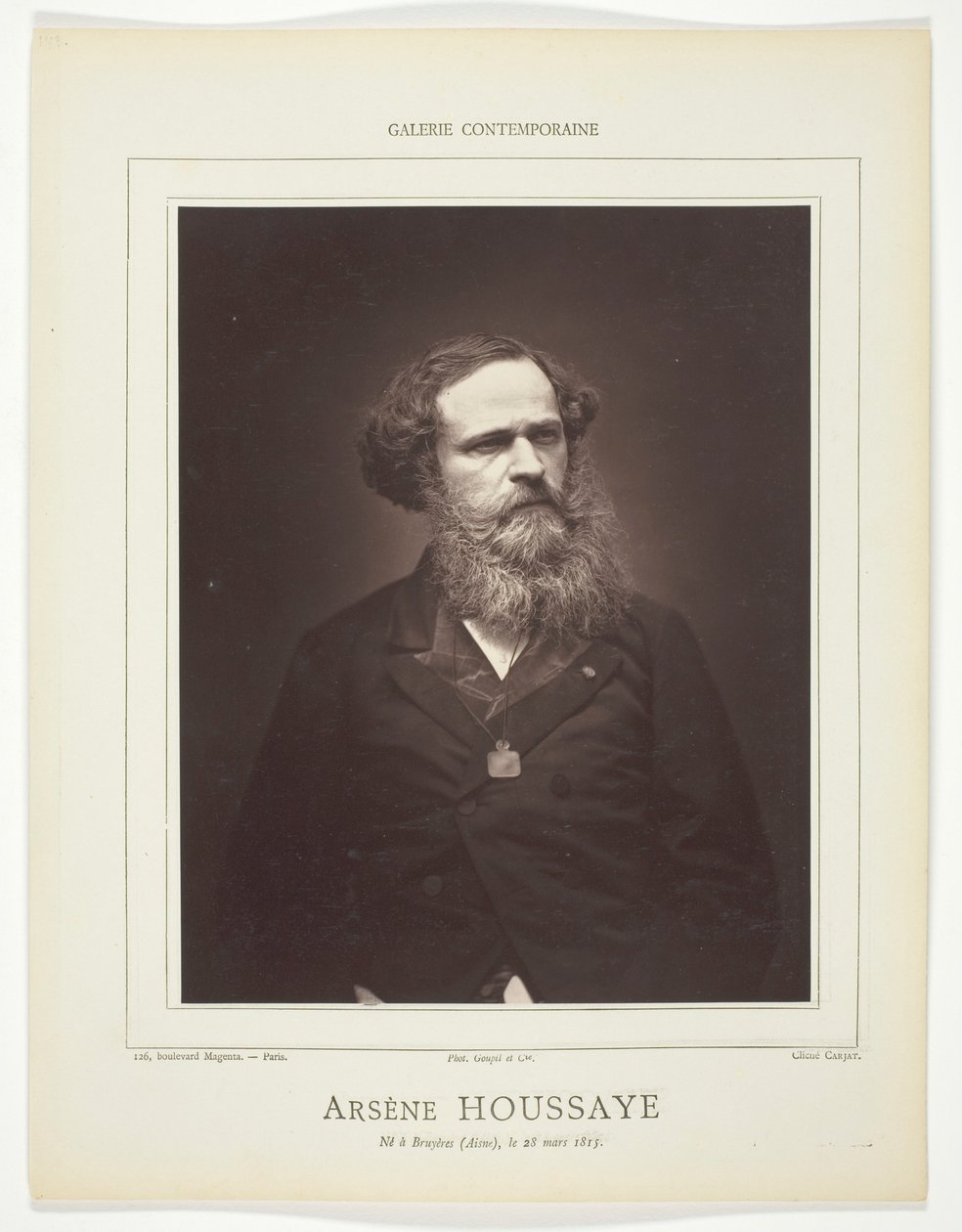 Arsène Houssaye by Etienne Carjat