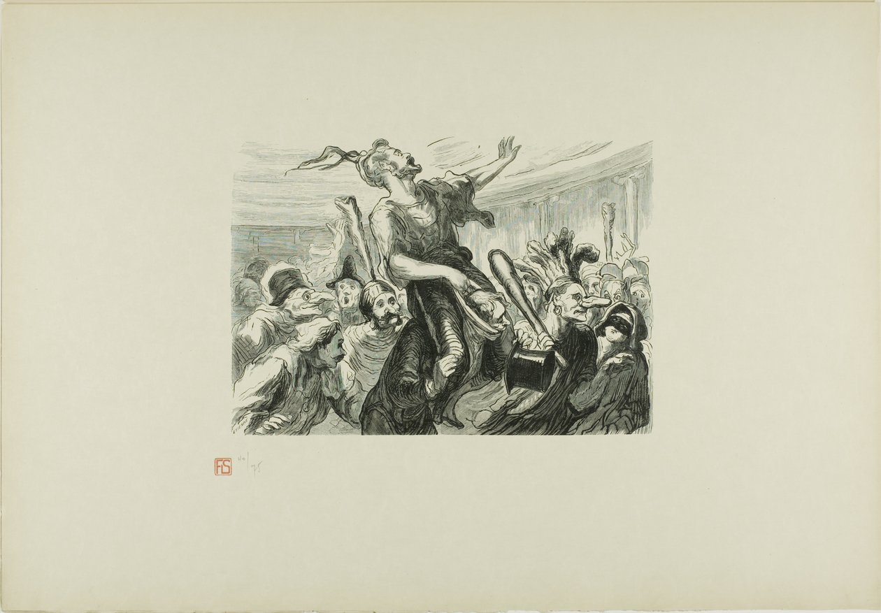 At the Opera Ball - Lent - Long live the smartly dressed crowd! by Etienne Carjat