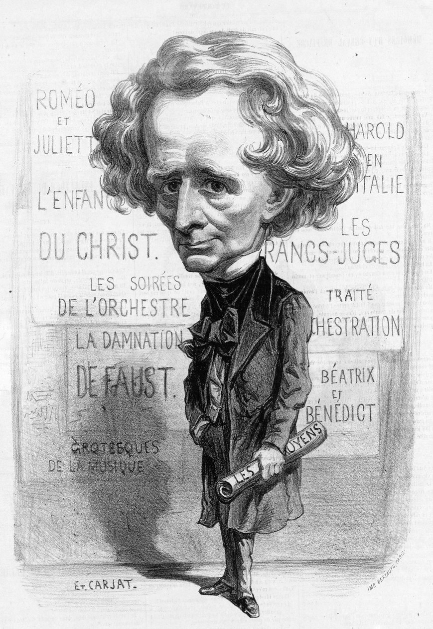 Berlioz Caricature by Etienne Carjat