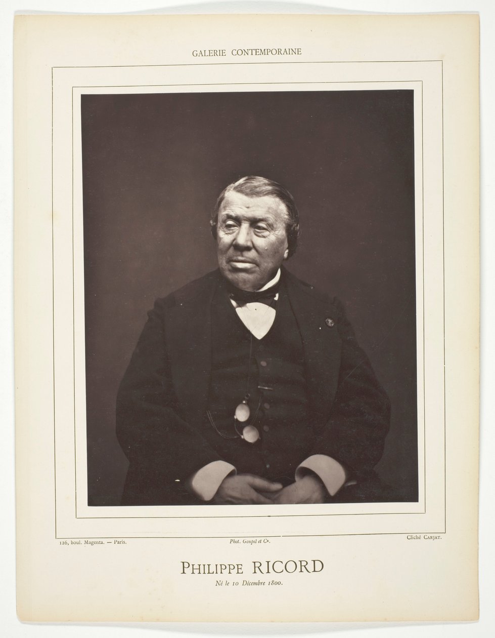 Philippe Ricord by Etienne Carjat