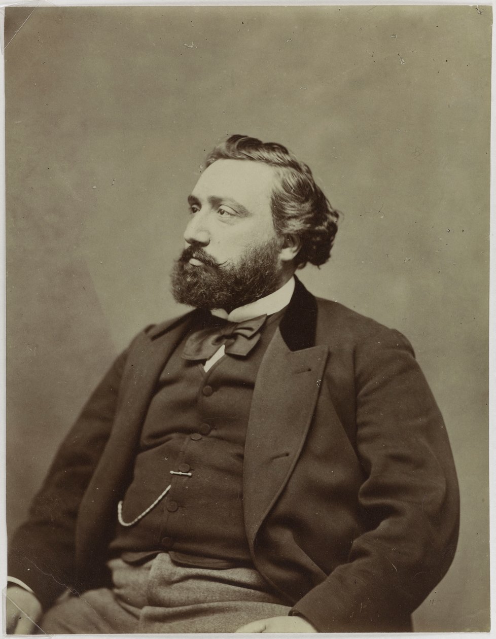 Portrait of Léon Gambetta, (1838-1882), (Politician) by Etienne Carjat