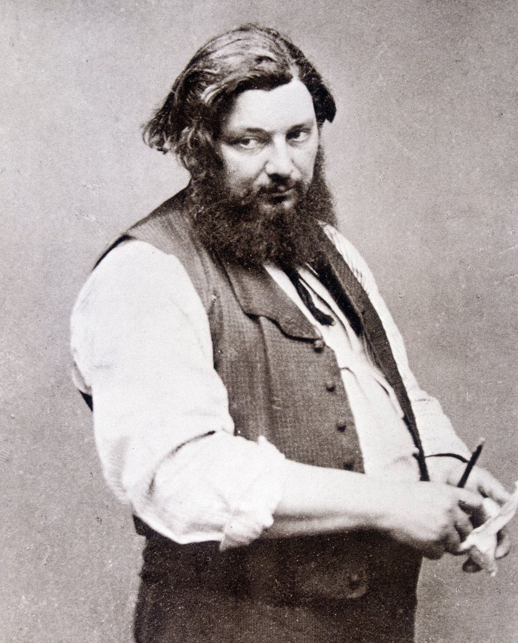 Portrait of Gustave Courbet by Etienne Carjat