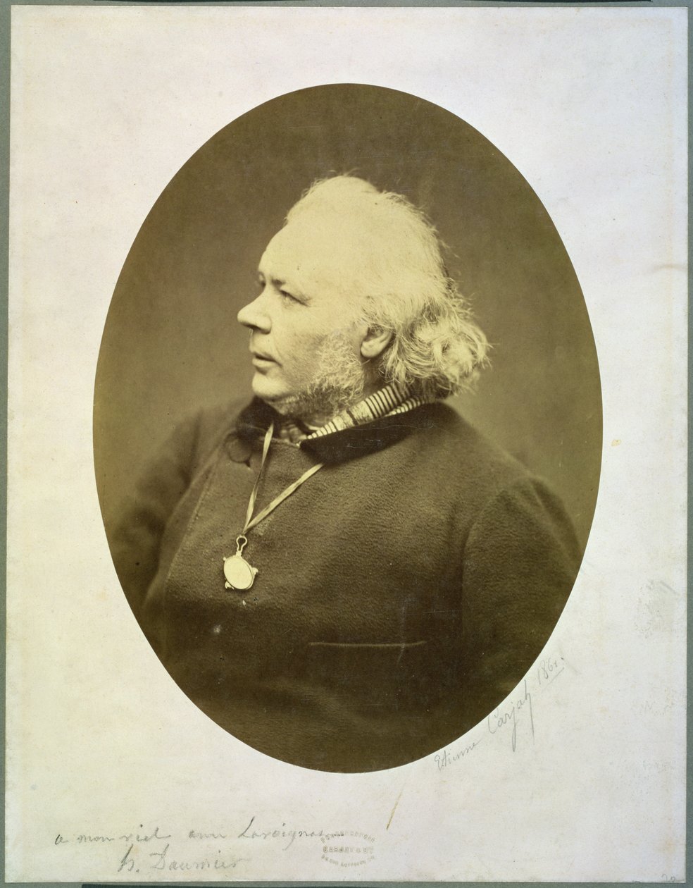 Portrait of Honore Daumier, 1861 by Etienne Carjat