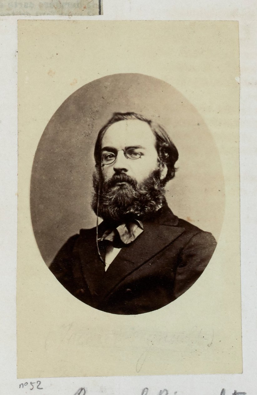 Rigault Raoul Adolf Georges (1846-1871). Journalist and Politician, Appointed to the Prefecture of Police (March 20, 1871), to the General Security Commission (March 29, 1871). In This Capacity, He Assumes Power, Repressing His Opponents... by Etienne Carjat
