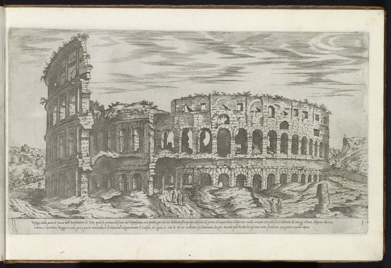 Colosseum in Rome by Etienne Duperac