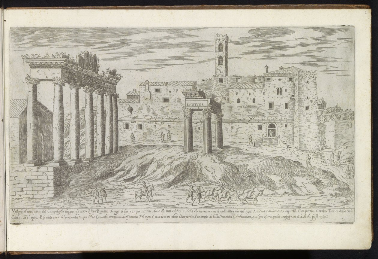 Roman Forum in Rome by Etienne Duperac