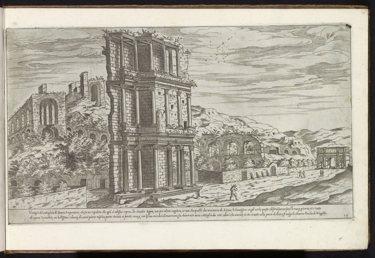 Septizonium in Rome by Etienne Duperac