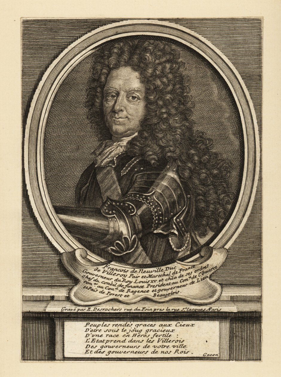 Francois de Neufville, 2nd Duke of Villeroy by Etienne Jehandier Desrochers