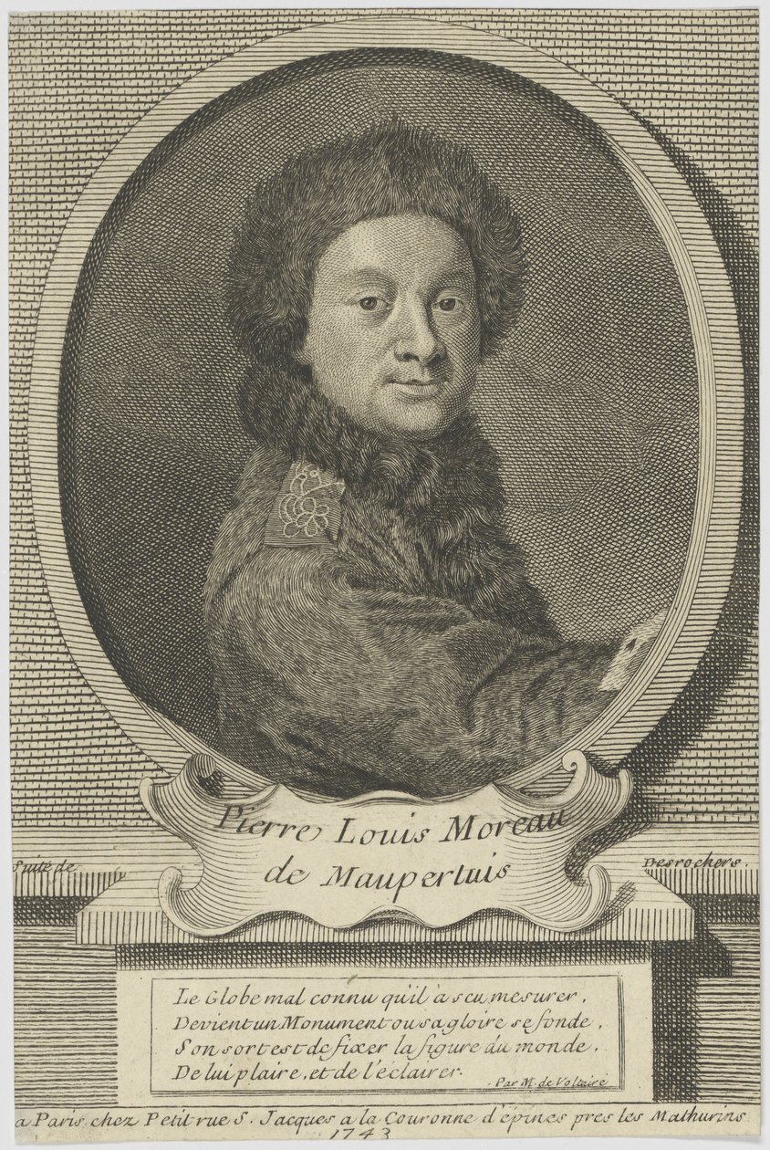Pierre Louis Moreau de Maupertuis by Etienne Jehandier Desrochers