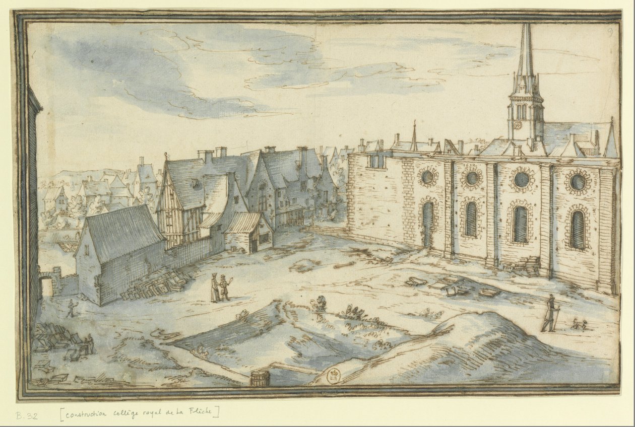 Construction College La Flèche by Etienne Martellange