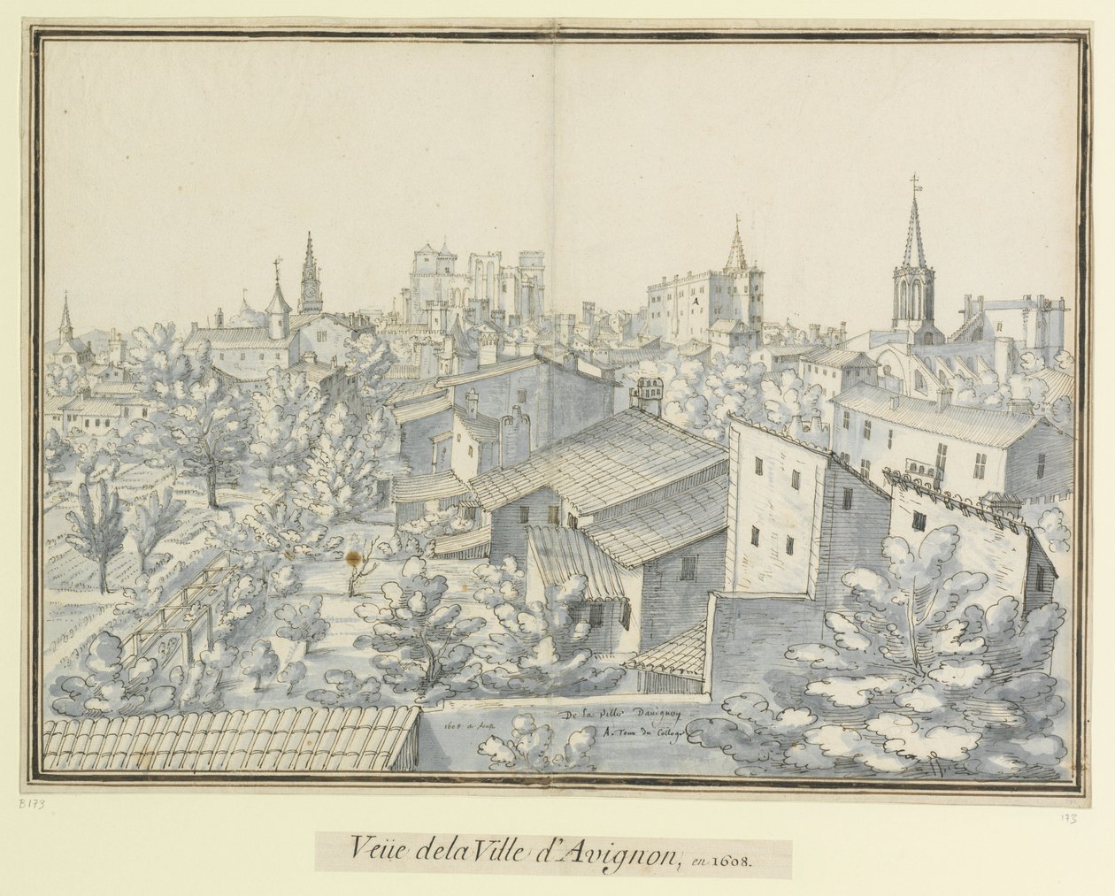 View of the City of Avignon, 1608 by Etienne Martellange