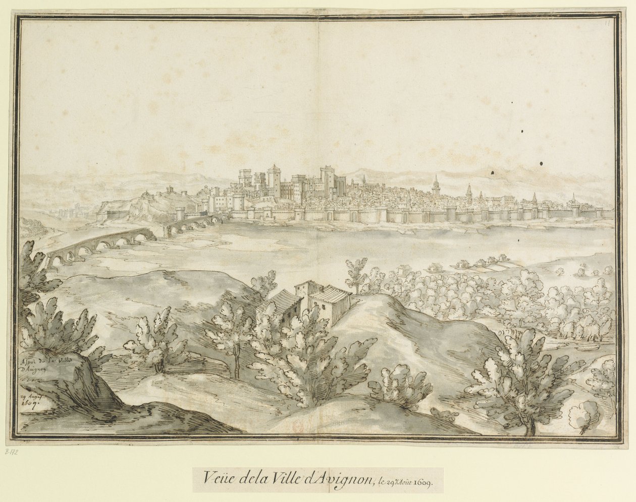 View of the City of Avignon and Surroundings by Etienne Martellange