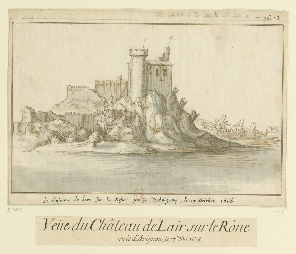 The Castle of Lair on the Rhone near Avignon, October 17, 1616 by Etienne Martellange