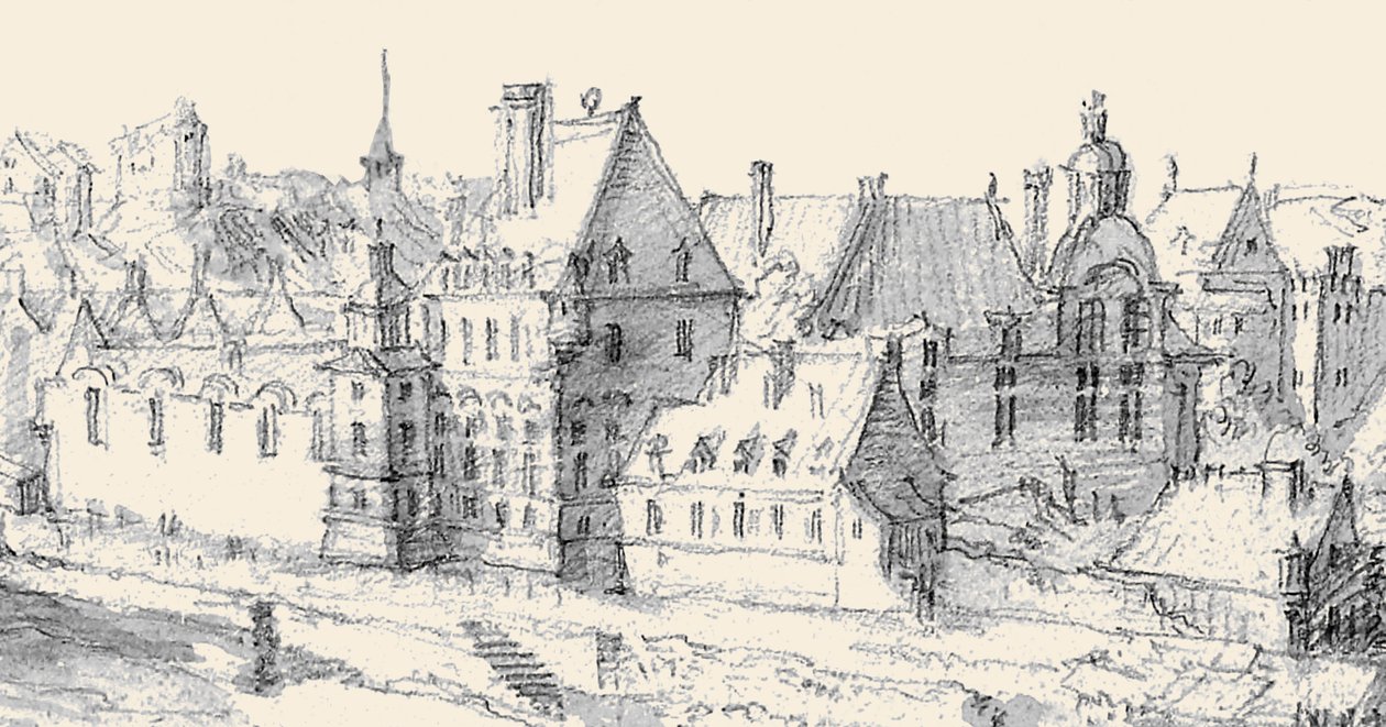 Martellange, View of Paris 1620 – Ashmolean Museum (detail) by Etienne Martellange