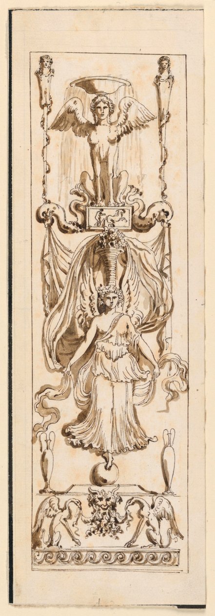 Design for a Painted Panel by Etienne de Lavallee Poussin