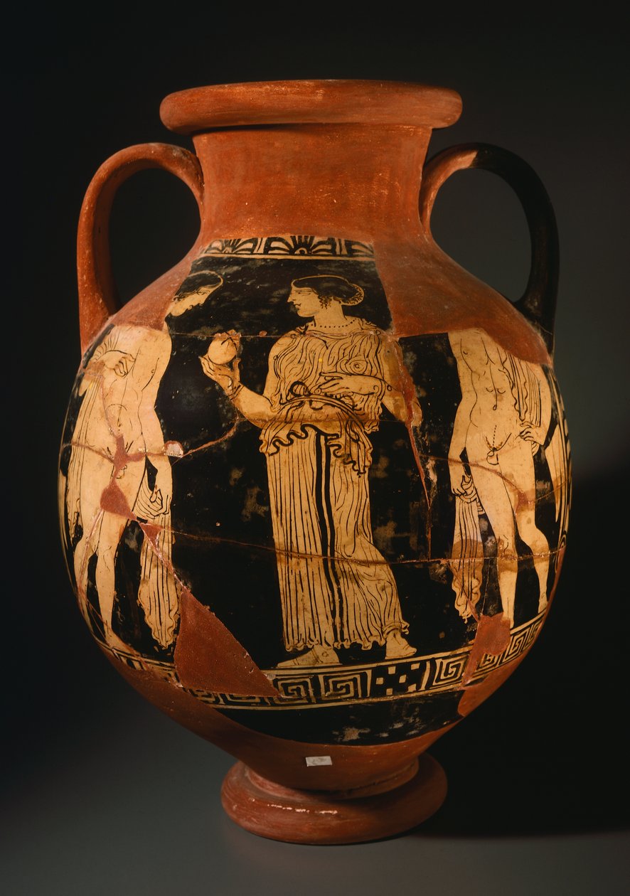 Pelike with Girl Presenting a Pomegranate by Etruscan