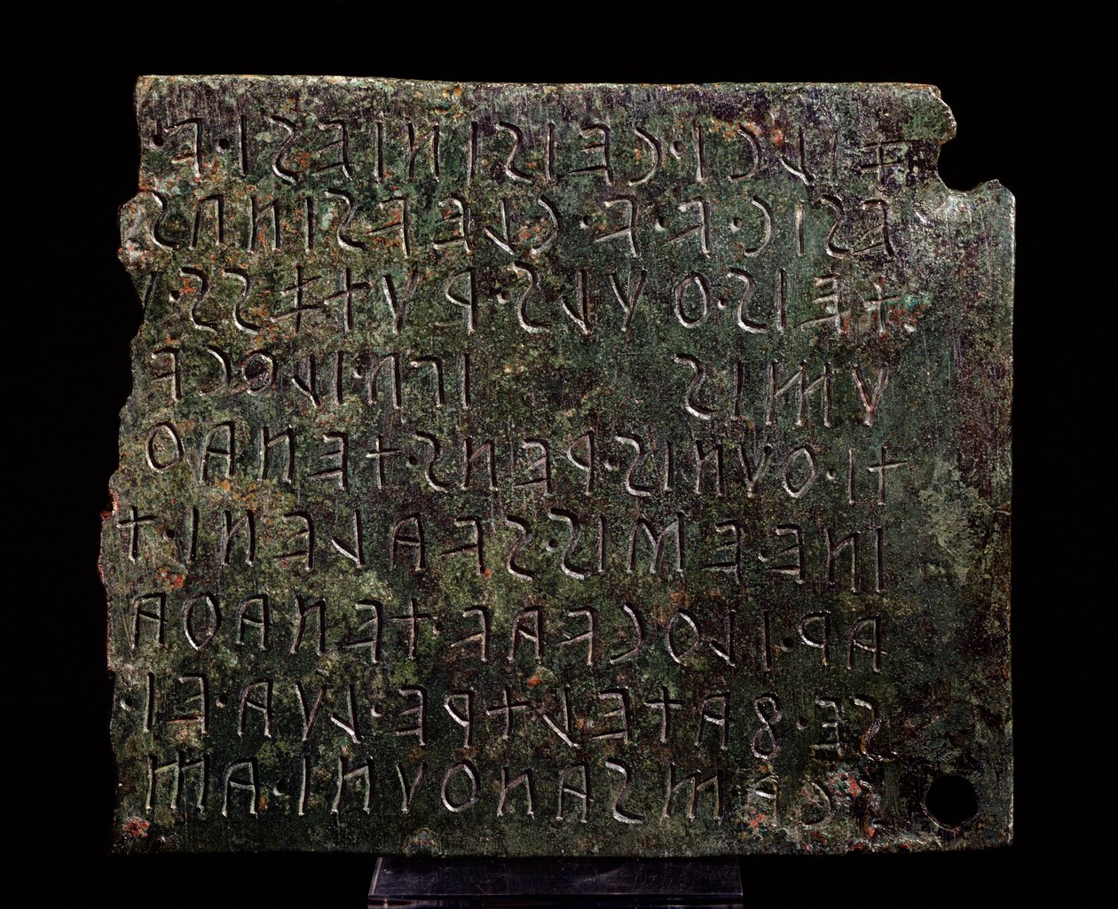 Bronze Tablet from Monte Acuto by Etruscan Etruscan
