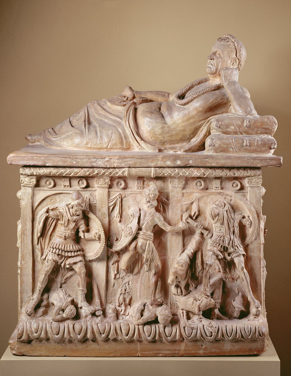 Cinerary Urn, 2nd century BC by Etruscan Etruscan