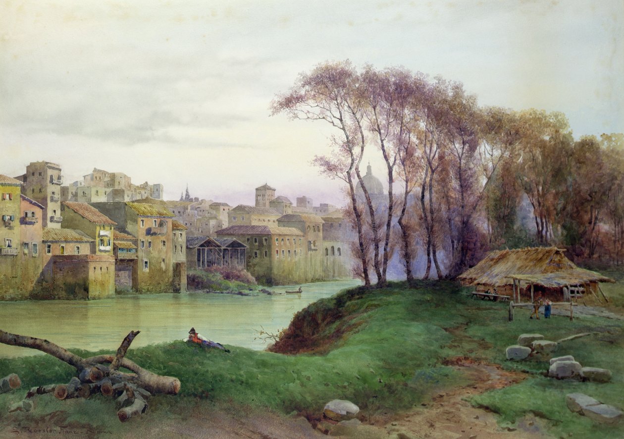 View of the Prati di Castello, Rome by Ettore Roesler Franz