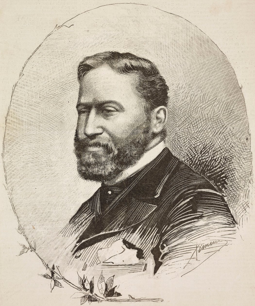 Portrait of Giuseppe De Nittis (1846-1884) by Ettore Ximenes