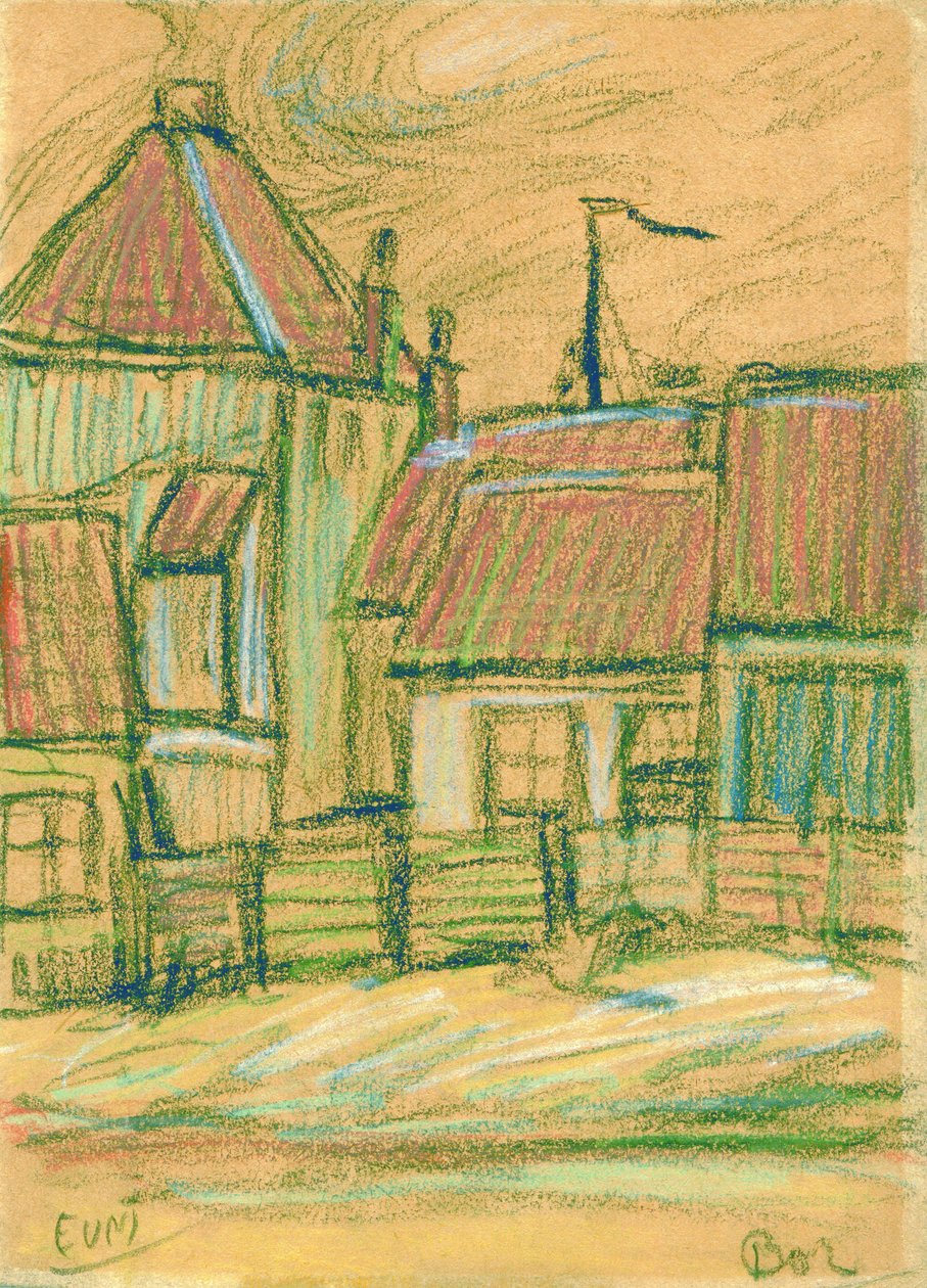 Houses at Bergen op Zoom by Eugeen van Mieghem
