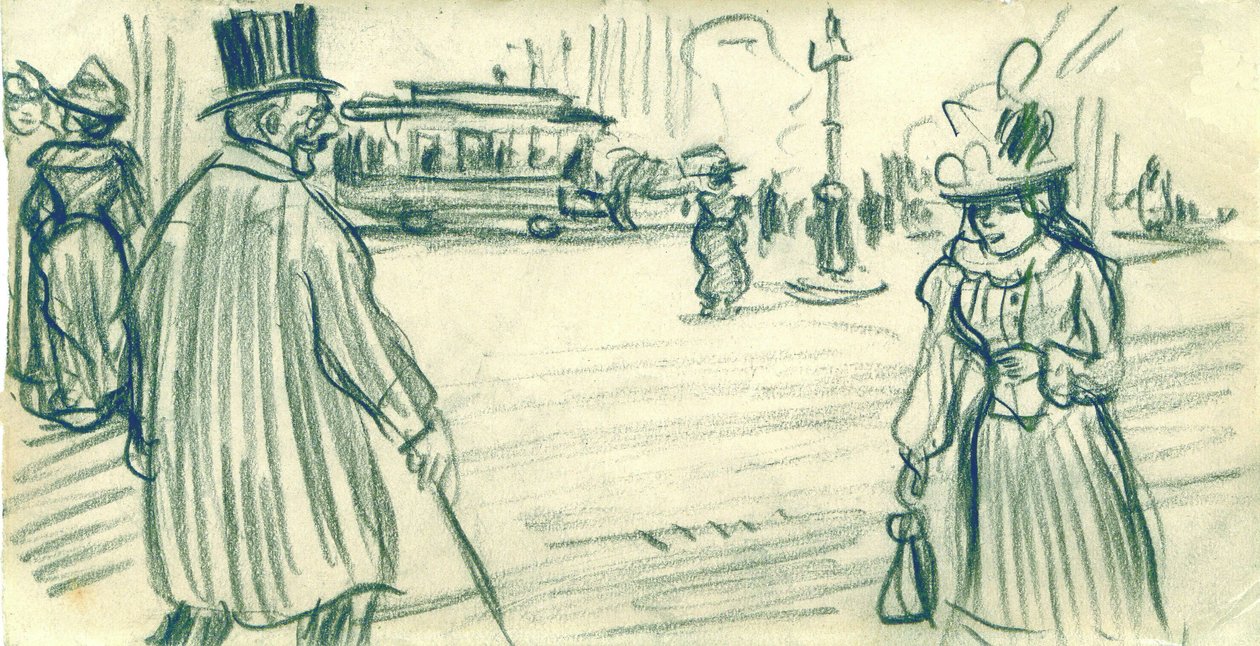 On the Street by Eugeen van Mieghem