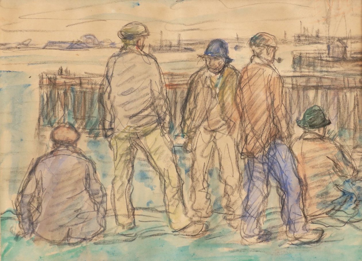 Waiting for the Ferry by Eugeen van Mieghem