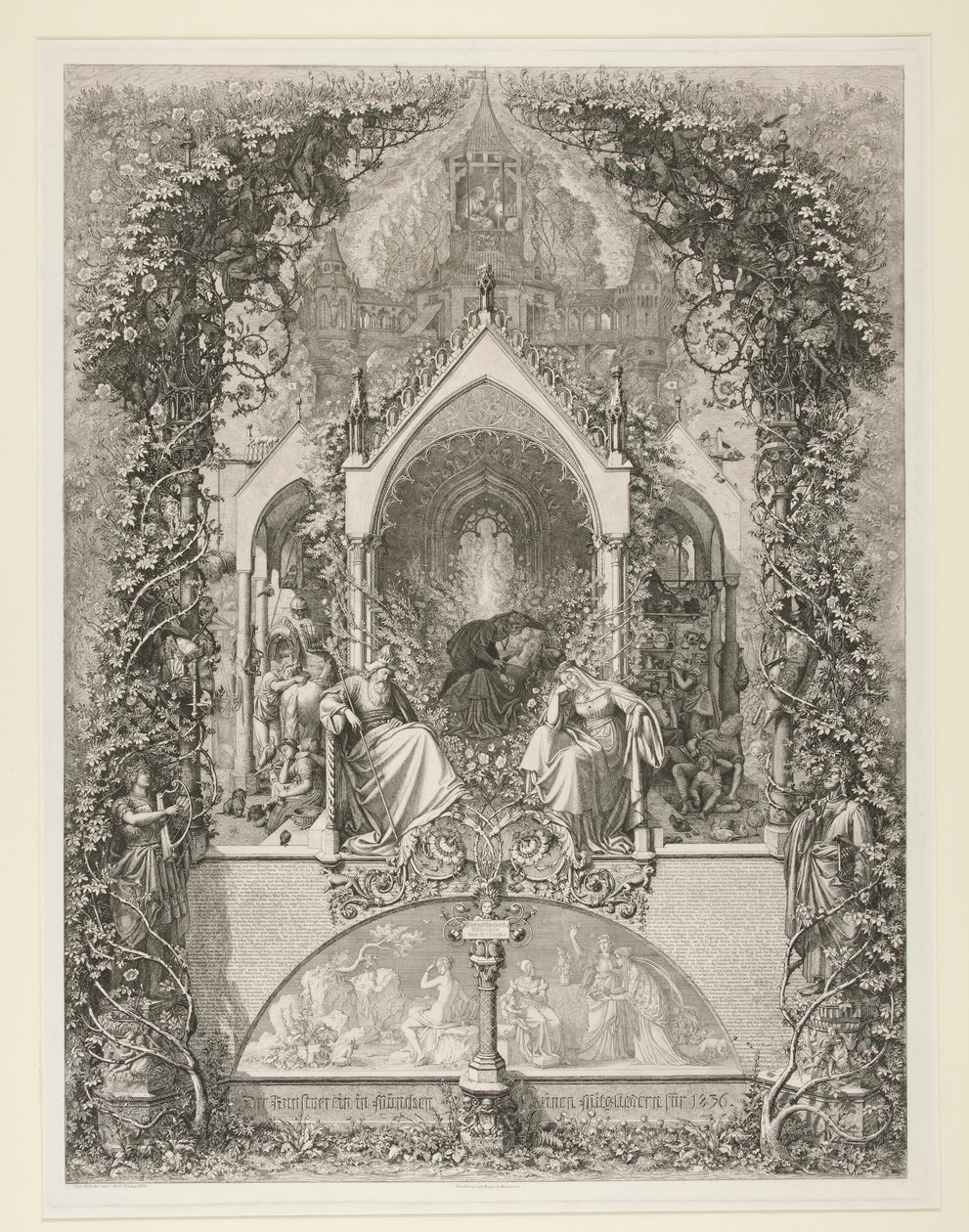 Sleeping Beauty. Fairytale by Grimm by Eugen Napoleon Neureuther