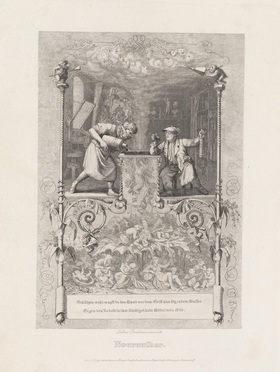 Neureuther (Self-Portrait in the Etching Studio) by Eugen Napoleon Neureuther